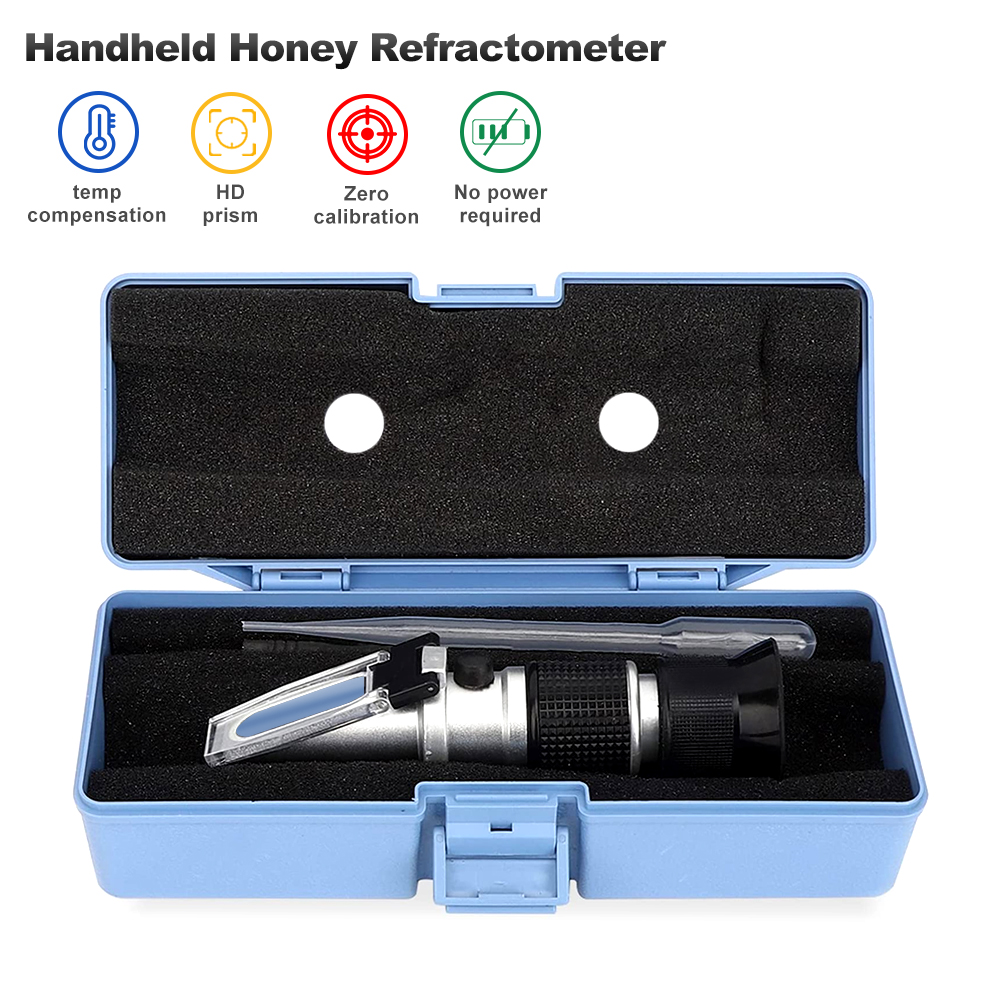 Marine Aquarium Refractometer - 3 in 1 Handheld Honey Refractometer