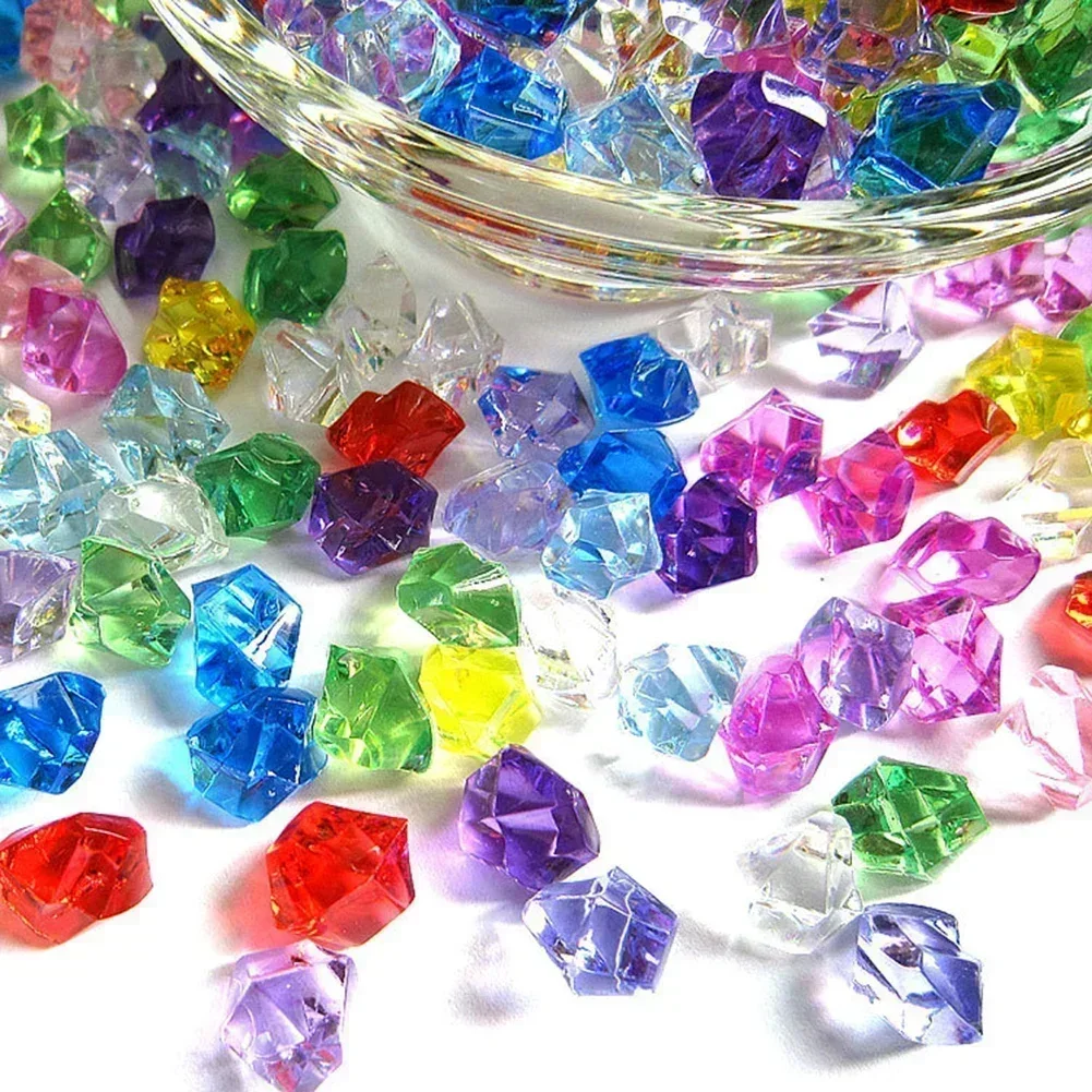 Marine Aquarium Cube - 200Pcs Colorful Acrylic Stones Ice Cubes