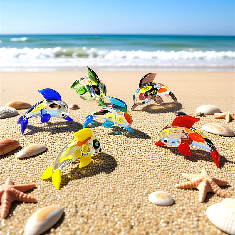 Colorful Miniature Glass Dolph - Marine Aquarium Europe review and price