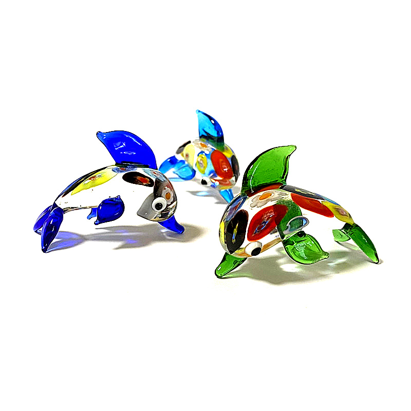 Colorful Miniature Glass Dolph - Marine Aquarium Europe review and price