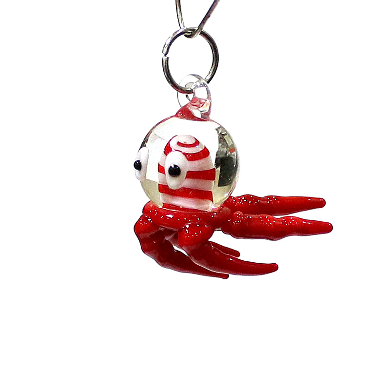 Miniature Octopus Glass Charm  - Marine Aquarium Europe review and price