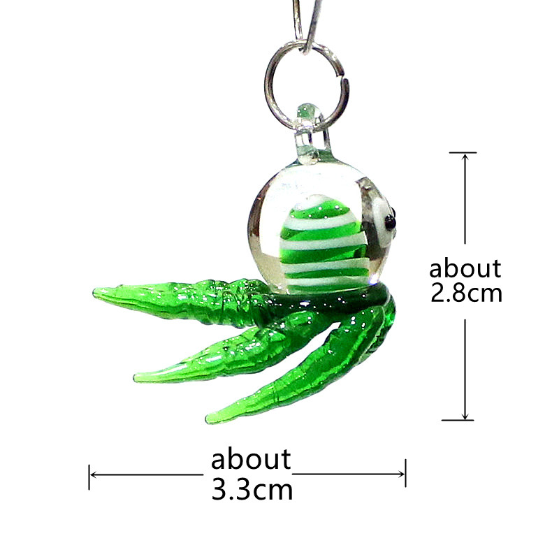 Miniature Octopus Glass Charm  - Marine Aquarium Europe review and price