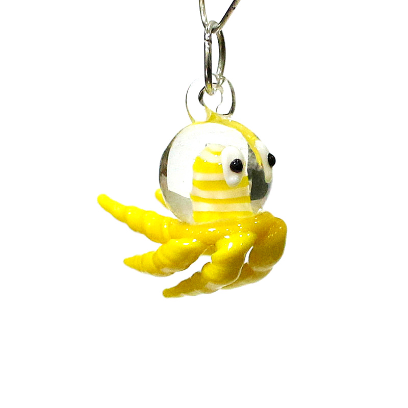 Miniature Octopus Glass Charm  - Marine Aquarium Europe review and price