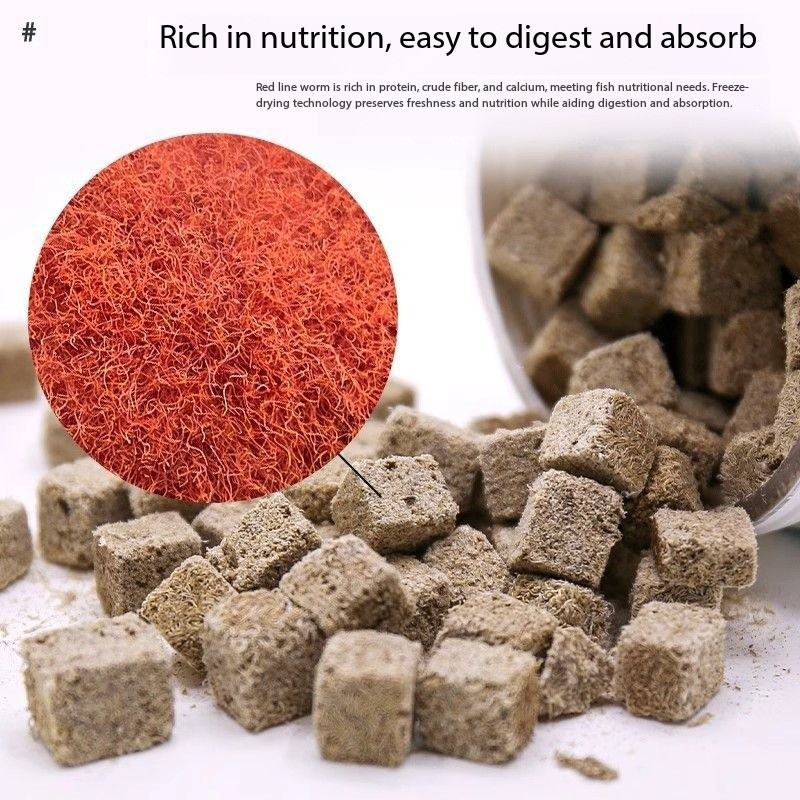 Natural Freeze Dried Bloodworm - Marine Aquarium Cube review and price