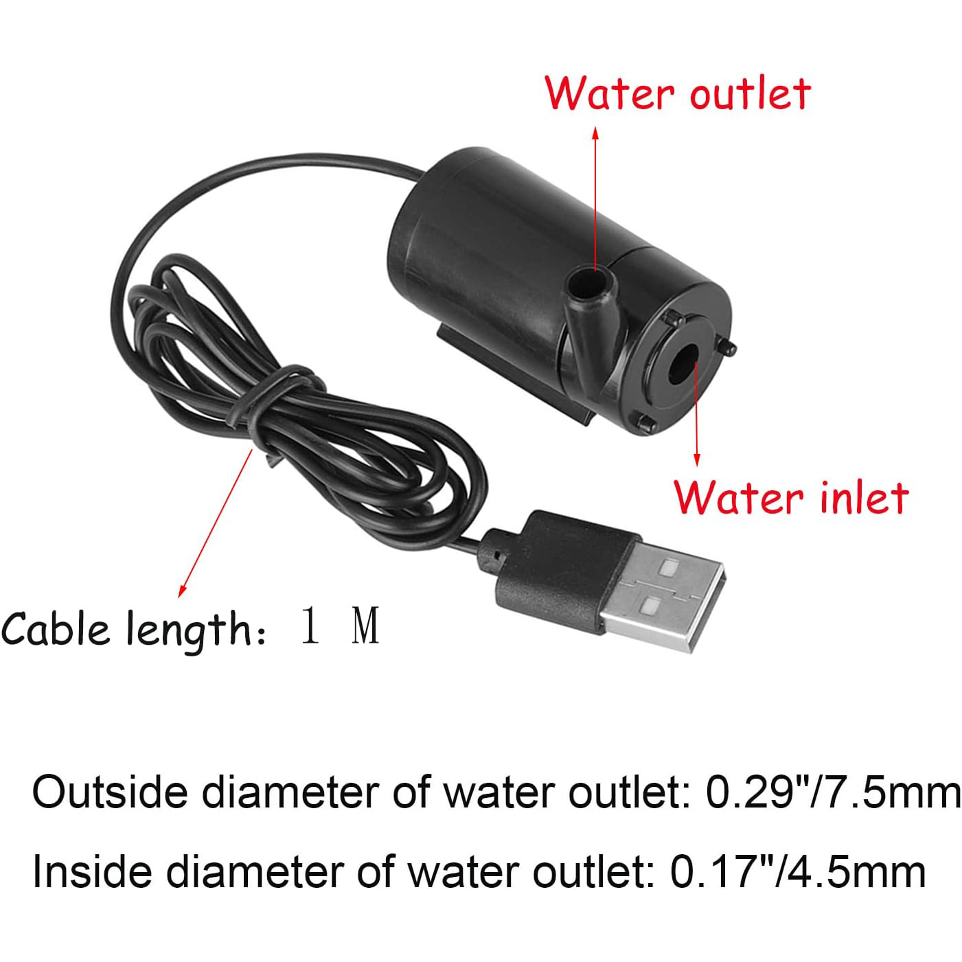 DC 3-5V USB Micro Submersible  - Marine Aquarium Dc Pump review and price