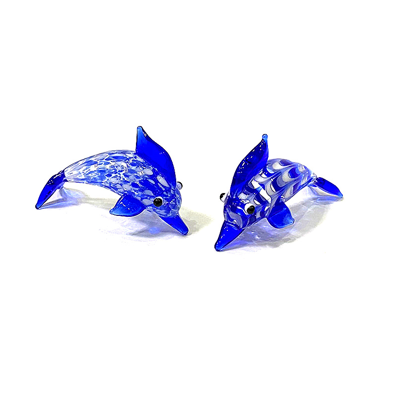Handmade Mini Glass Dolphin Fi - Marine Aquarium Europe review and price