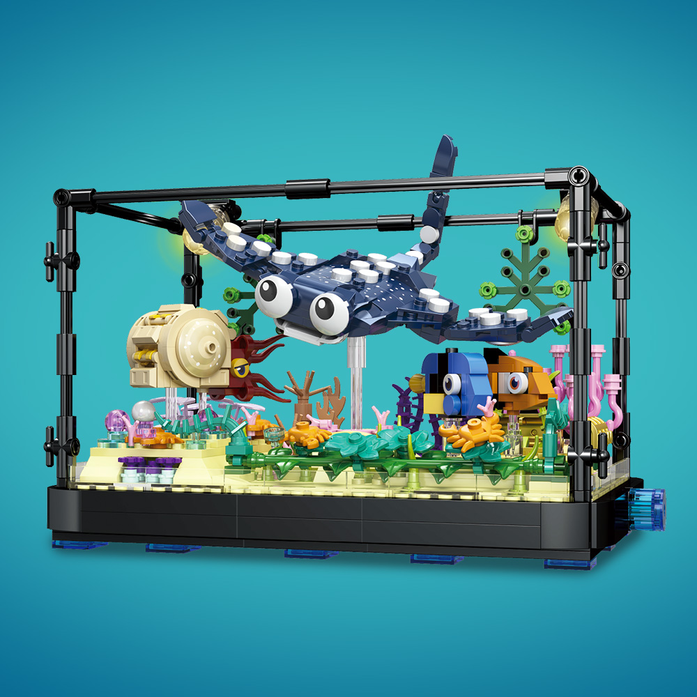 Fish Tank Block Set with Light - Marine Aquarium Cube review and price