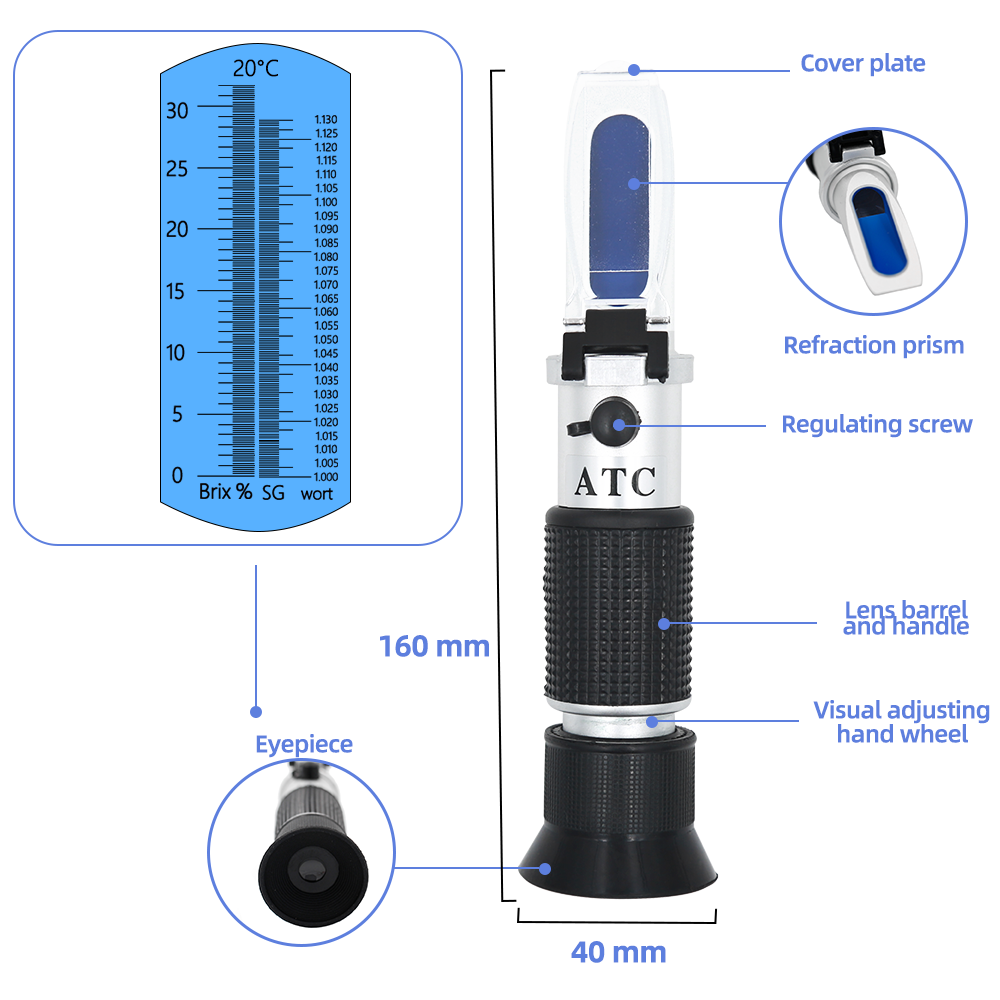 Retail Box Refractometer Beer  - Marine Aquarium Refractometer review and price
