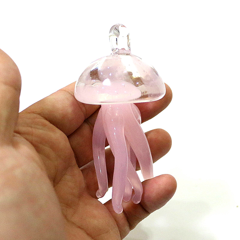 Pink Jellyfish Glass Pendant C - Marine Aquarium Europe review and price