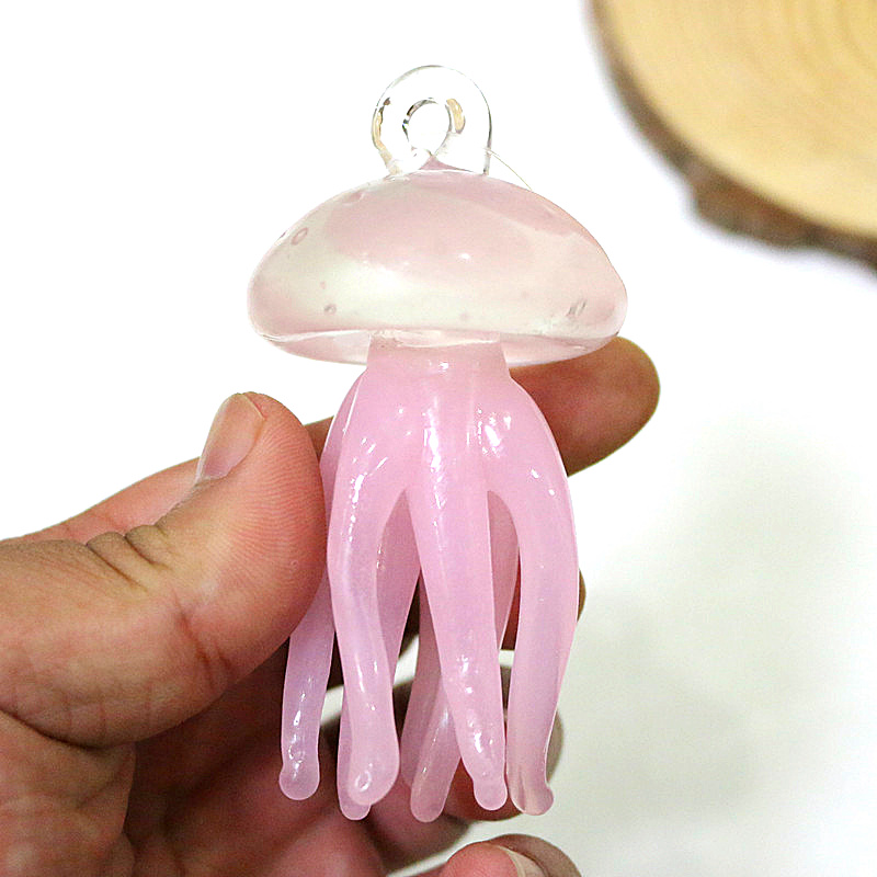 Pink Jellyfish Glass Pendant C - Marine Aquarium Europe review and price